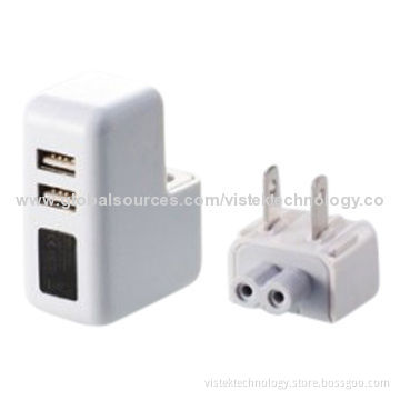 Charger for iPhone/iPad, 5V, 1,000mAh Output, 110-240V InputNew